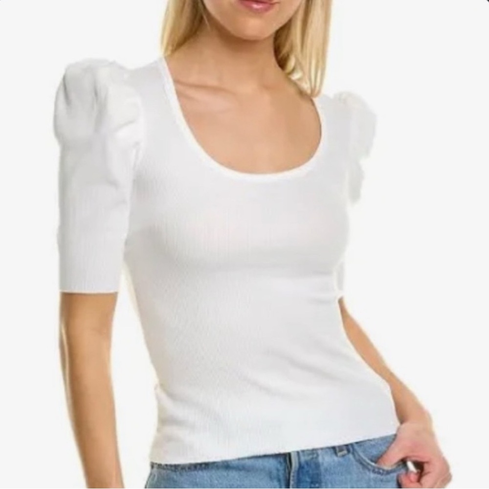 Nations Ltd - White Ribbed Pixie Tee - image 7